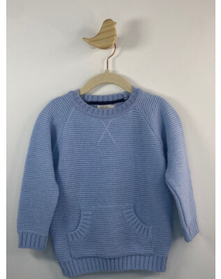 Suéter de tricô azul | 2 anos