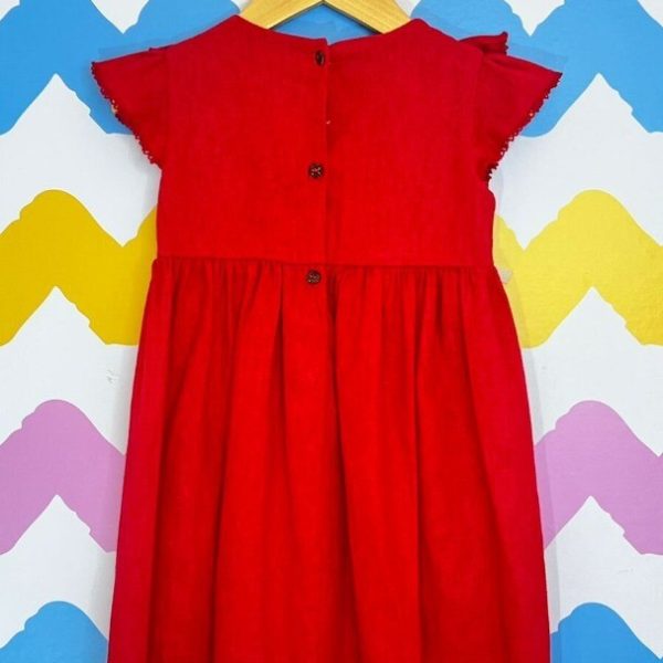 Vestido Vermelho com Bordado