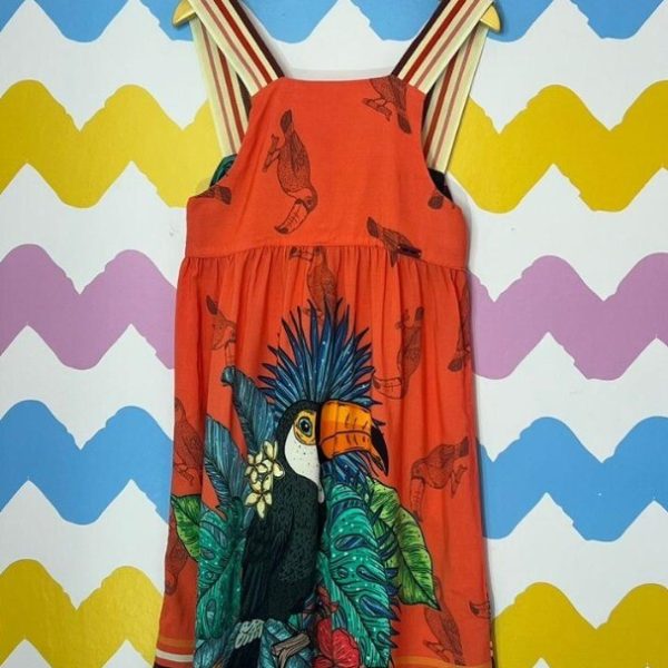 Vestido coral tucano