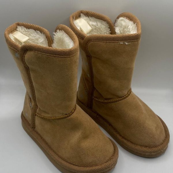 Bota Bege de camurça forrada