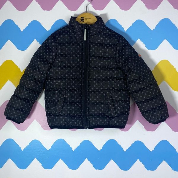 Jaqueta Puffer preta 2 anos