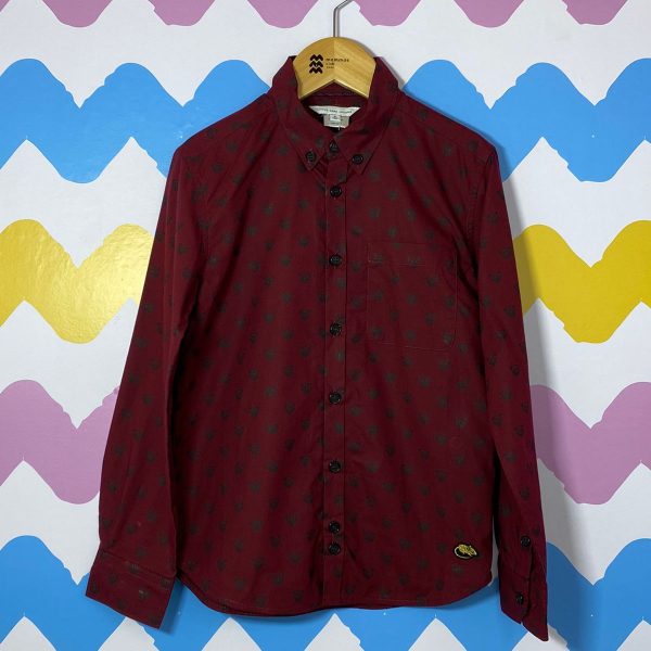 Camisa manga longa vinho