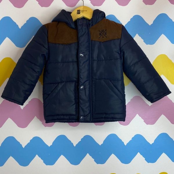 Jaqueta puffer azul 2 anos