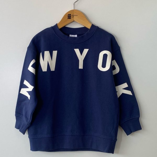 Blusa de moletom azul