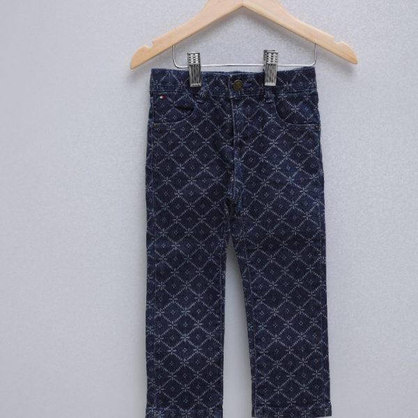 Calça jeans estampada