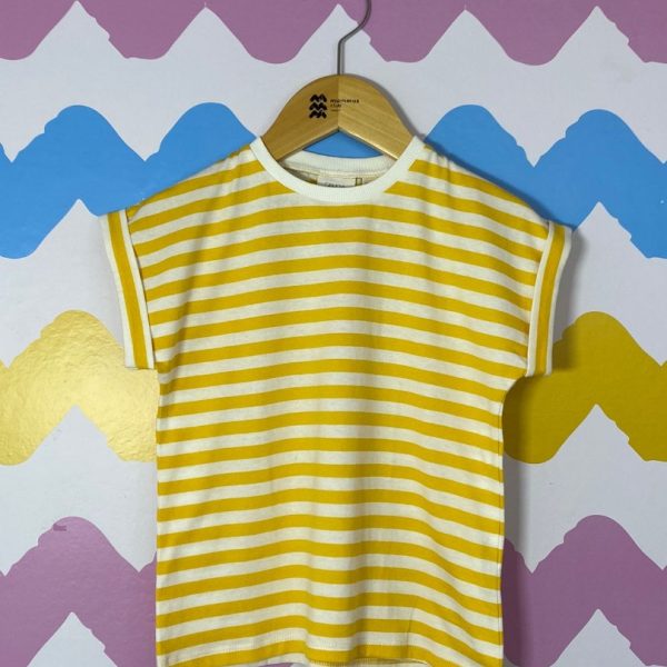 Camiseta listrada amarela 2 anos