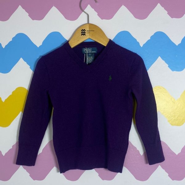 Suéter roxo 5 anos