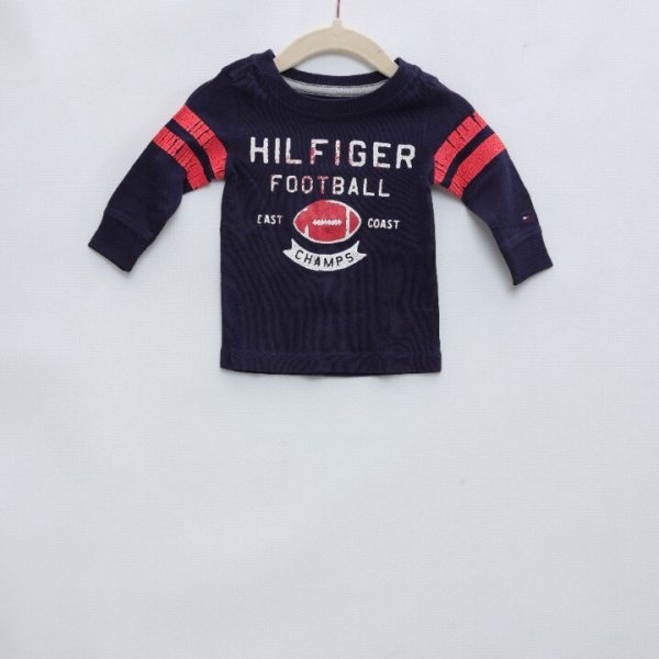 Camiseta marinho manga longa | 3-6 meses