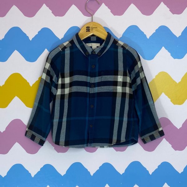 Camisa manga longa azul