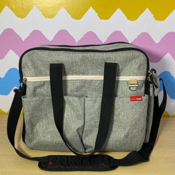 Bolsa Maternidade cinza c/ trocador