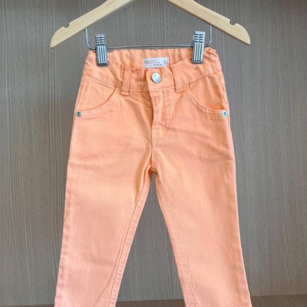 Calça de Sarja Laranja Skiny