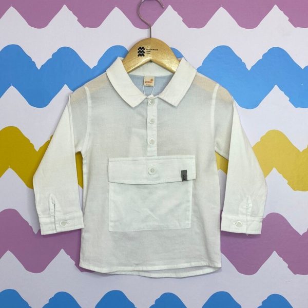 Camisa de Linho c/ bolso