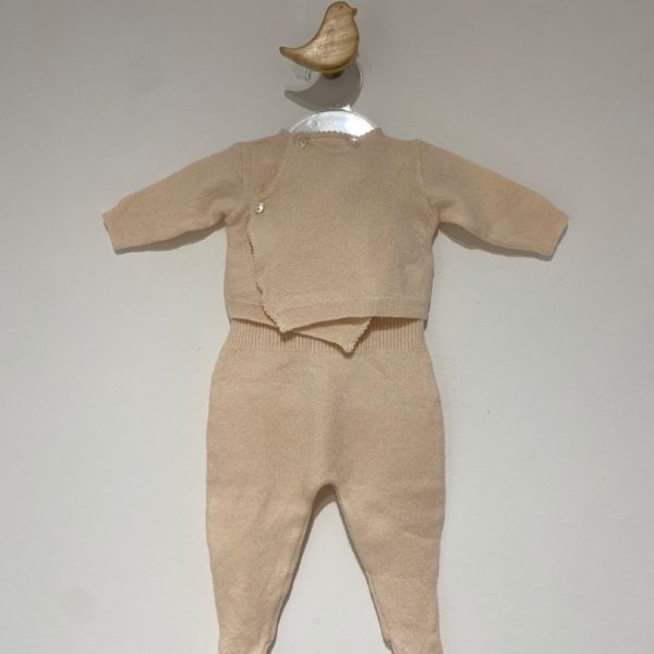 Conjunto de tricô creme