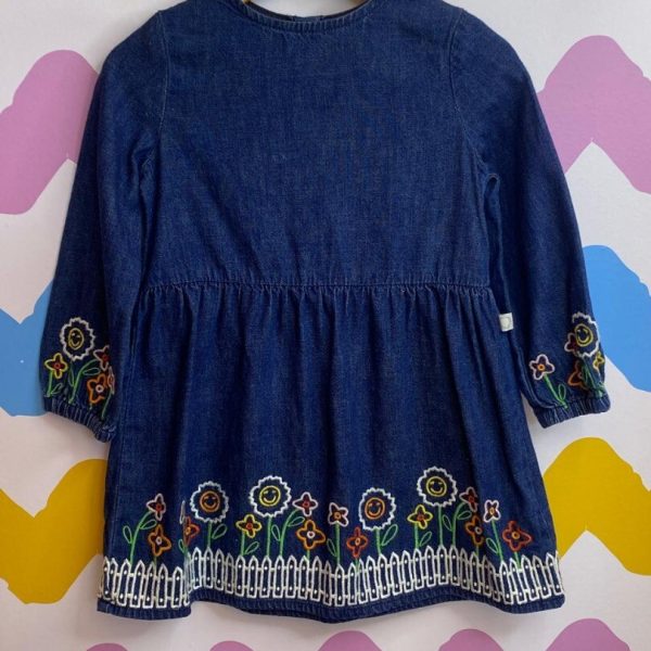 Vestido Jeans Bordado