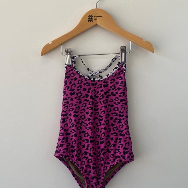 Maiô pink onça 2 anos