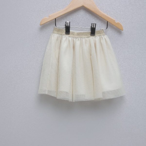 Saia de tule dourada