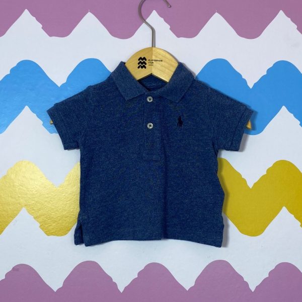Camiseta gola Polo Marinho