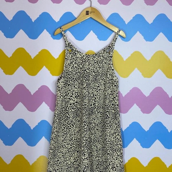 Vestido onça preto e branco