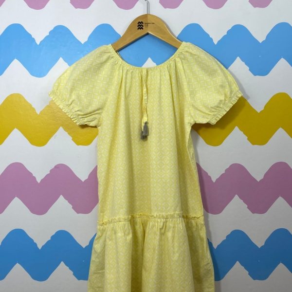 Vestido de algodão amarelo