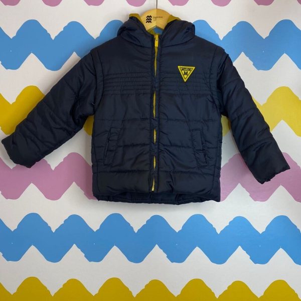 Jaqueta puffer 2 em 1 - 2 anos